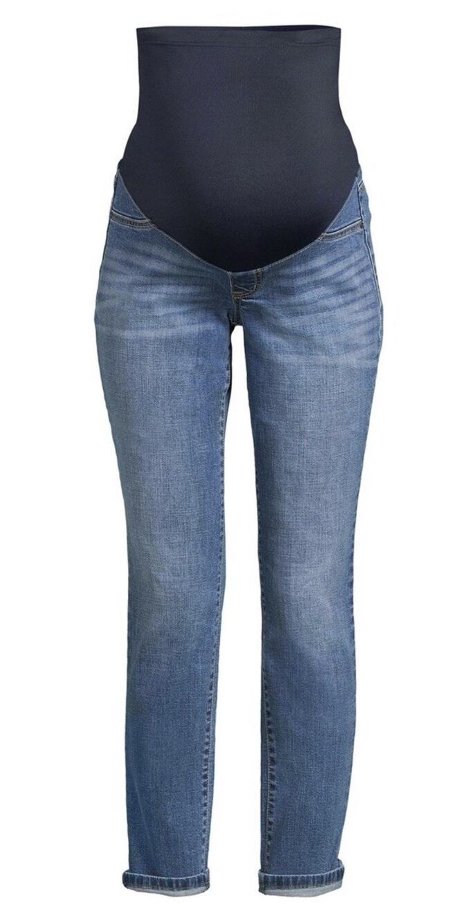 Sofia Vergara Bagi Maternity Jeans Pants Womens Size 8 Blue Denim Boyfriend Fit